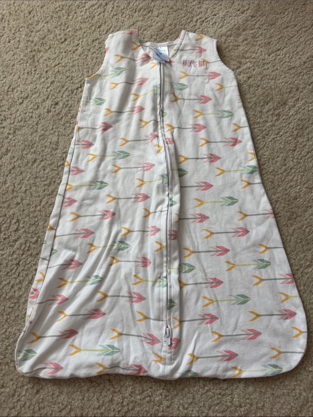 Halo SleepSack White Infant Wearable Blanket - Size small newborn to 6 months
